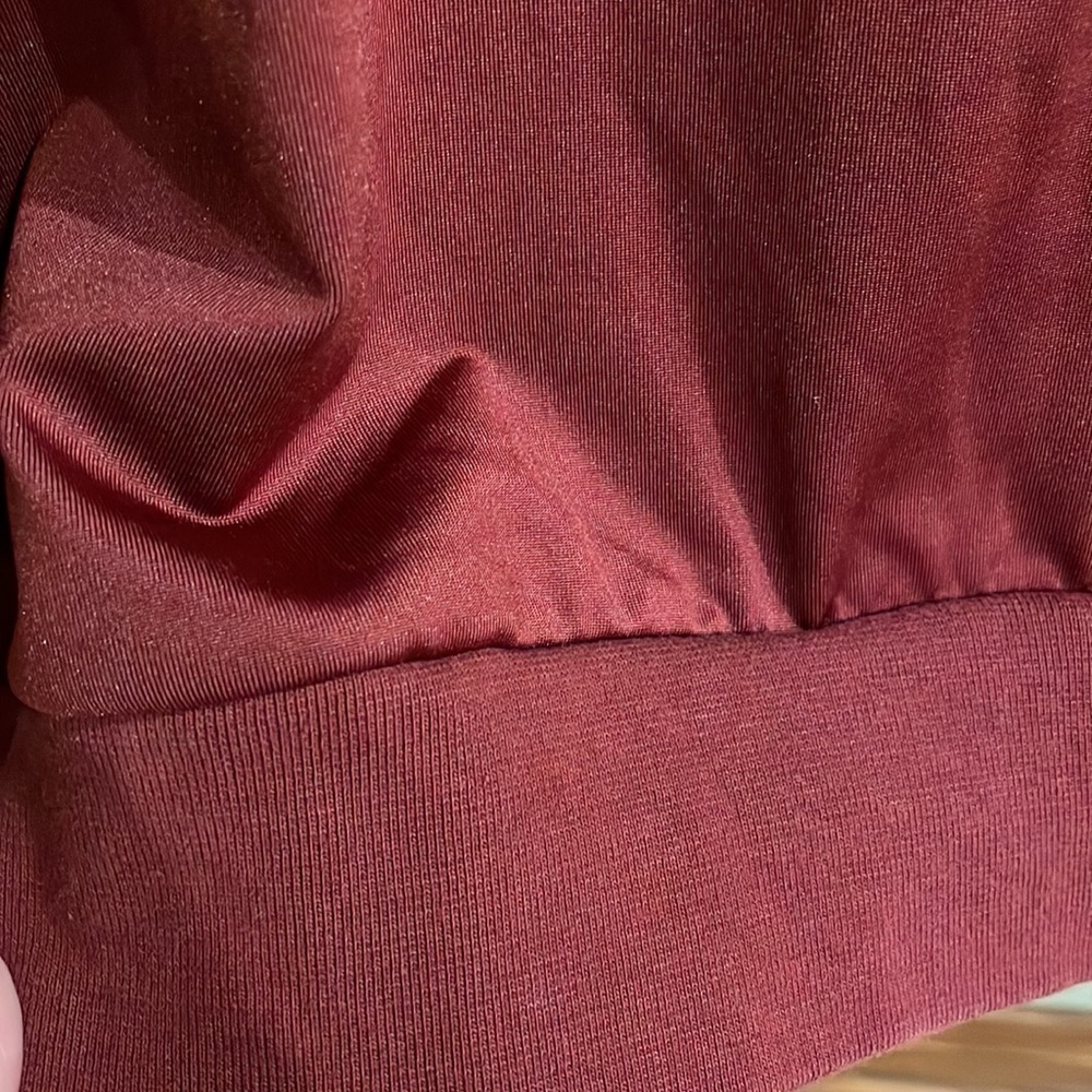 ASOS mens slight satin stretch sweatshirt with metal zippered front pockets L - Picture 6 of 13